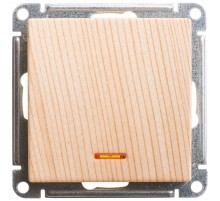 W59 Сосна Переключатель 1-клавишный с подсветкой 10АХ  VS610-157-7-86  SE