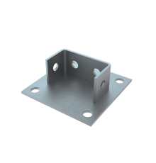 Основание одноканальное для двойного страт-профиля 41*82  OSN41*82  КМ-профиль