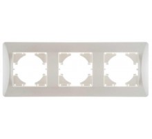 UGRA РАМКА 3-местная,  цвет жемчуг  С1130-028  GUSI Electric