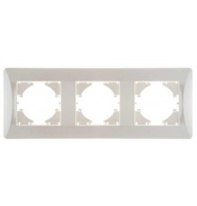 UGRA РАМКА 3-местная,  цвет жемчуг  С1130-028  GUSI Electric