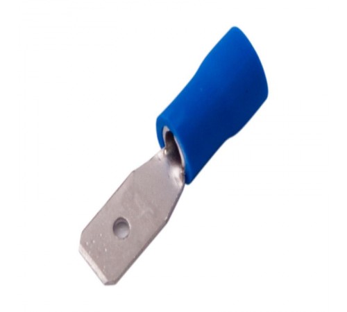 Клемма плоская изолированная РПи-п 2.5-(2.8)/РпИп 2-3-0,8 штекер 2.8 мм 1.5-2.5 мм синяя (10шт./уп.)  08-0331-10  REXANT