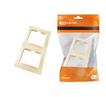 Рамка 2-х постовая вертикальная сл. кость "Таймыр"  SQ1814-0125  TDM