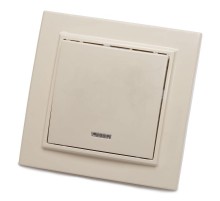 PSW10-9001-02 Выключатель 1-клавишный с индикатором, 250В, 10А, серия Эрна, слоновая кость  39228  STEKKER