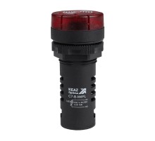 Зуммер с пульсирующим сигналом OptiSignal Compact D22 C7-B-M4FL красный с подсветкой 230 В AC/DC  362174  КЭАЗ