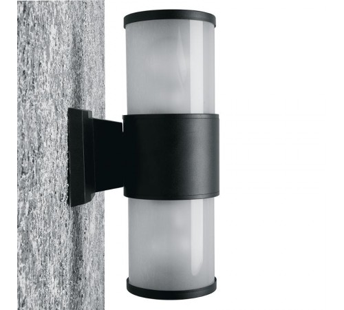 Светодиодный светильник аритектурный 230V E27, DH0903, черный (на стену вверх/вниз)  11654  FERON