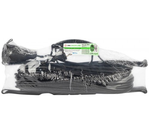 Удлинитель силовой ЭРА GREEN LINE FR-10-30m Greenline на рамке 1 розетка без заземления 30м ПВС 2x1мм2   Б0065149  ЭРА