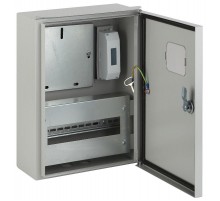Щит учета металлический навесной ЩУ-1Н-12 IP55 (400х315х165)  Б0043764  ЭРА