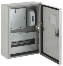 Щит учета металлический навесной ЩУ-1Н-12 IP55 (400х315х165)  Б0043764  ЭРА