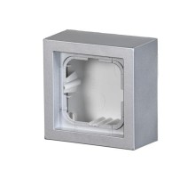 Коробка для накладного монтажа, Impressivo, алюминий  1721A-83   2TKA00001618  ABB