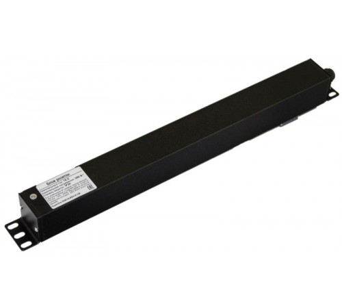 SHE19-8SH-S-CB Блок розеток для 19" шкафов, горизонтальный, 8 розеток Schuko, выключатель с подсветкой,  482.6x44.4x44.4мм  481762  Hyperline