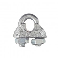 Зажим троса дугообразный 3 мм DIN 741 (2 шт) - ярлык ( 0,031 кг)  102735  Tech-KREP