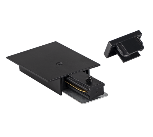 Комплект торцевых элементов чёрный (встраиваемый) для шинопровода осветительного PTR/R EC-BL  .5031975  Jazzway