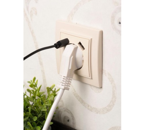 Минск Розетка 1-местная СП с/з 16А бежевая с защ. штор. с 2 USB 2,1А  ERR16-028-200-2USB  EKF