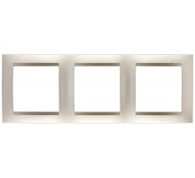 Simon 15 Шампань Рамка универсальная, 3 поста  1500630-034  Simon