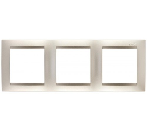 Simon 15 Шампань Рамка универсальная, 3 поста  1500630-034  Simon
