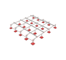 Опорная конструкция для установки оборудования TECHNORAPTOR LIGHTFOOT 3500х3500  KM-TR-LTF-SSEI-3500-3500  КМ - профиль