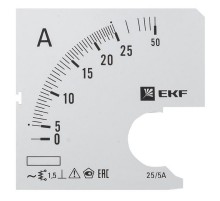 Шкала сменная для A961 25/5А-1,5 PROxima  s-a961-25  EKF