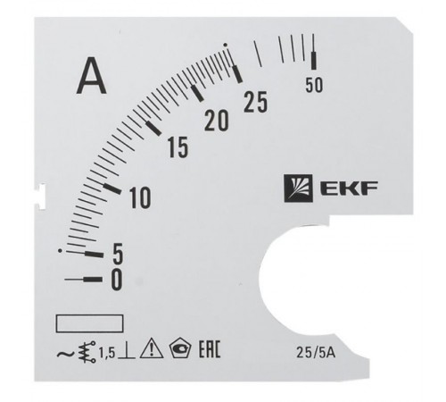 Шкала сменная для A961 25/5А-1,5 PROxima  s-a961-25  EKF