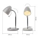 Светильник настольный N-116-Е27-40W-GY серый (16/96)  Б0047203  ЭРА