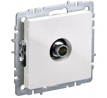 BRITE Розетка TV оконечная РТВ11-0-БрБ белый  BR-A10-O-K01  IEK