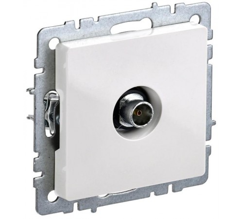 BRITE Розетка TV оконечная РТВ11-0-БрБ белый  BR-A10-O-K01  IEK