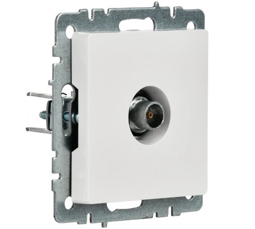 BRITE Розетка TV оконечная РТВ11-0-БрБ белый  BR-A10-O-K01  IEK