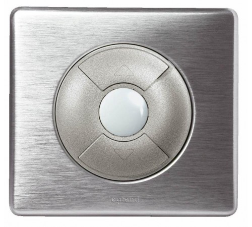 Клавиша одинарная нажимная (кнопка) для выкл-ля/кнопки пластик кремовый глянцевая IP20 с полем д/мар-ки Gira System 55  067601  GIRA