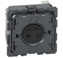 Клавиша одинарная нажимная (кнопка) для выкл-ля/кнопки пластик кремовый глянцевая IP20 с полем д/мар-ки Gira System 55  067601  GIRA