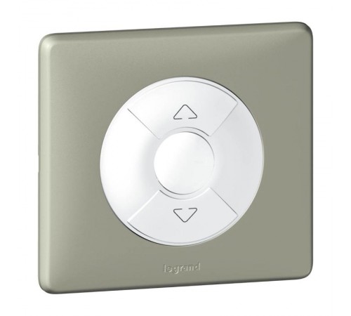 Клавиша одинарная нажимная (кнопка) для выкл-ля/кнопки пластик кремовый глянцевая IP20 с полем д/мар-ки Gira System 55  067601  GIRA