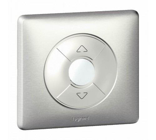 Клавиша одинарная нажимная (кнопка) для выкл-ля/кнопки пластик кремовый глянцевая IP20 с полем д/мар-ки Gira System 55  067601  GIRA