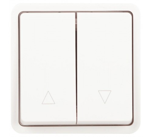 Переключатель ЭРА Эксперт 11-1528-01 для жалюзи кнопочный IP55, 10АХ-250В, СУ, Белый  Б0063249  ЭРА