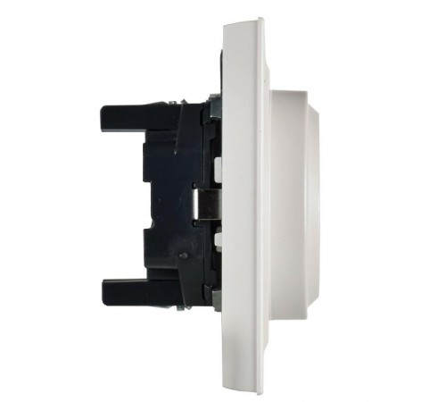 BRITE Розетка 2-ая с заземлением без шторок 16А в сборе РС12-3-БрЖ жемчужный   BR-R21-16-K36-F  IEK