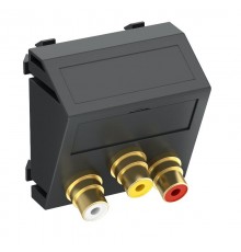 Мультимедийная рамка Audio-Video Modul45 (черный) (MTS-12R F SWGR1)  6105201  OBO Bettermann