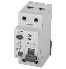 АВДТ 4,5кА  PRO D32E2C50АC100P АД-32 электронное 1P+N C50 100мА тип АC защита 230В   Б0057361  ЭРА
