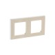 ABB Levit Слоновая кость / белый Рамка 2-ая  3901H-A05020 17W  2CHH015020A6017  ABB