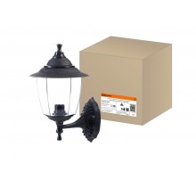 Светильник садово-парковый Прага Эл-11-71 60 Вт Е27 настенный вверх черный, прозрачный плафон TDM  SQ0330-0522  TDM