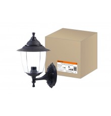 Светильник садово-парковый Прага Эл-11-71 60 Вт Е27 настенный вверх черный, прозрачный плафон TDM  SQ0330-0522  TDM