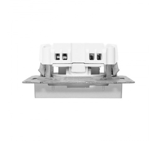 Механизм розетки, 16А, без заземления, со шторками, алюминий Эпика EKF  UP1-SOA-101  EKF