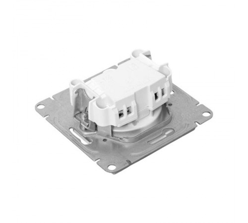 Механизм розетки, 16А, без заземления, со шторками, алюминий Эпика EKF  UP1-SOA-101  EKF