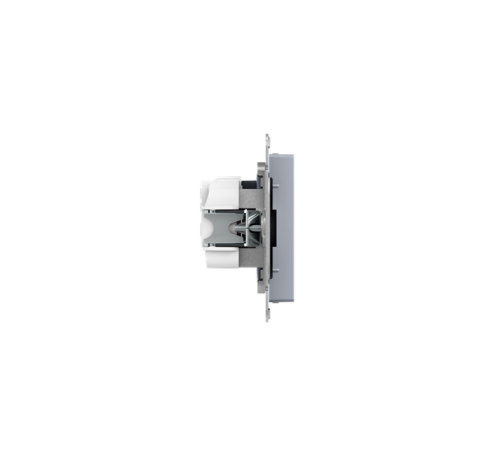 Механизм розетки, 16А, без заземления, со шторками, алюминий Эпика EKF  UP1-SOA-101  EKF