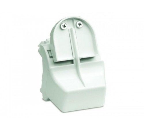 Brava белый Адаптер для оптоволоконных разъемов ST c системой пломбировки 2мод.  76618B  DKC