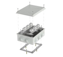 Коробка огнестойкая для о/п 40-0320-FR6.0-4-12-Р Е15-Е60 RAL7035 200х150х75 (5 шт/кор) серая  40-0320-7035-FR6.0-4-12-Р  Промрукав