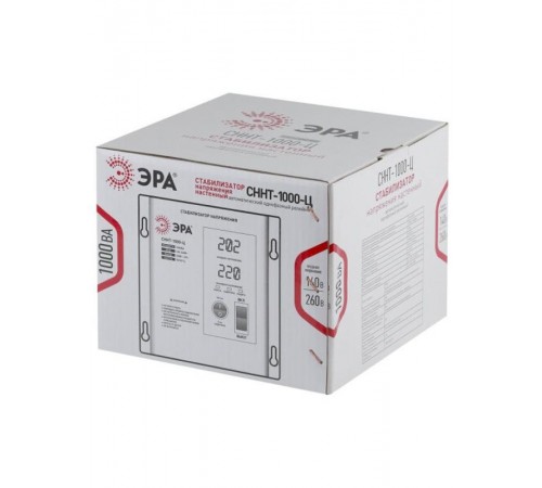 Стабилизатор напряжения СННТ-1000-Ц   настенный, ц.д., 140-260В/220/В, 1000ВА (4/72) Б0020166  ЭРА