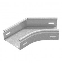 Угол плоский плавный универсальный 45 град. к лотку 500х80, толщ. 1,0 мм, Сендзимир цинк, 087958  УПТРП45-500х80-1,0-R100-СЦ   Ostec