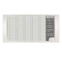 Блок индикации для отображения 60 разделов на двухцветных и 8 системных светодиодных индикаторах.  С2000-БИ SMD  Болид