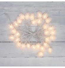 Гирлянда светодиодная Шишки 5 м, 30 LED, прозрачный ПВХ с контроллером, цвет свечения теплый белый  303-069  NEON-NIGHT