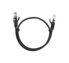 Патч-корд U/UTP, CAT 5e, RJ45-RJ45, 26AWG, LSZH, черный, 0,5м REXANT  02-0102-05  REXANT