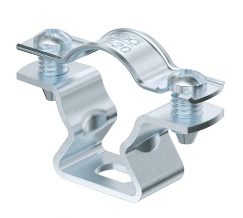 Крепежная скоба дистанционная 17-20 мм (с продольным отверстием) с гальваническим покрытием  1362764  OBO Bettermann