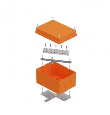 Коробка огнестойкая для о/п 40-0351-FR1.5-10 E15-E120 для о/п RAL2004 150х110х90 (6 шт/кор)  40-0351-FR1.5-10  Промрукав