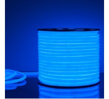Гибкий неон LS003 220V 9.6W 144Led 2835 IP67 16mm круглый синий, 50 м  a043550  Elektrostandard